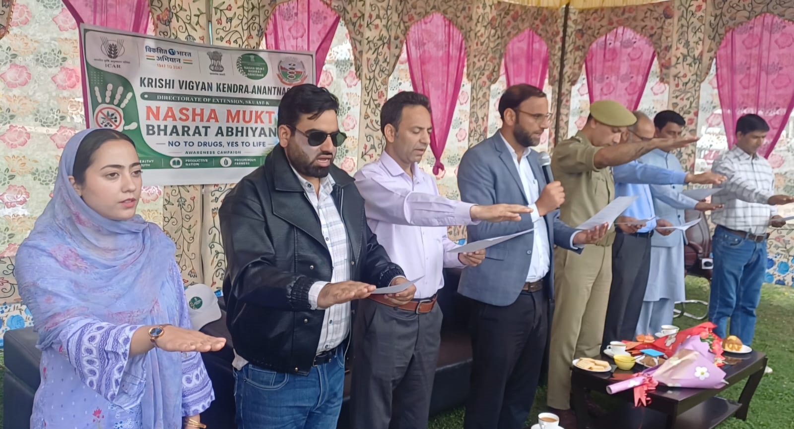 KVK-Anantnag, SKUAST-K Organizes “Nasha Mukt Bharat Abhiyan” 